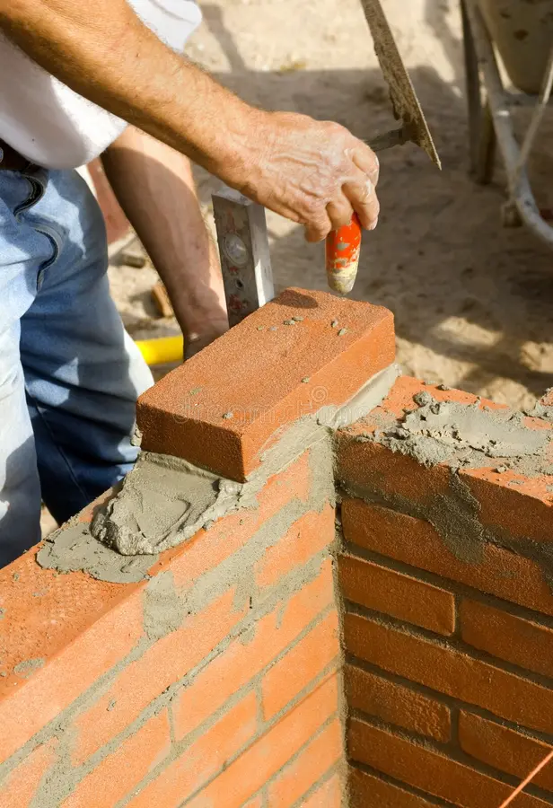 Concrete block foundation wall construction