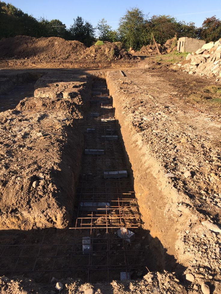 Finished foundation with proper drainage