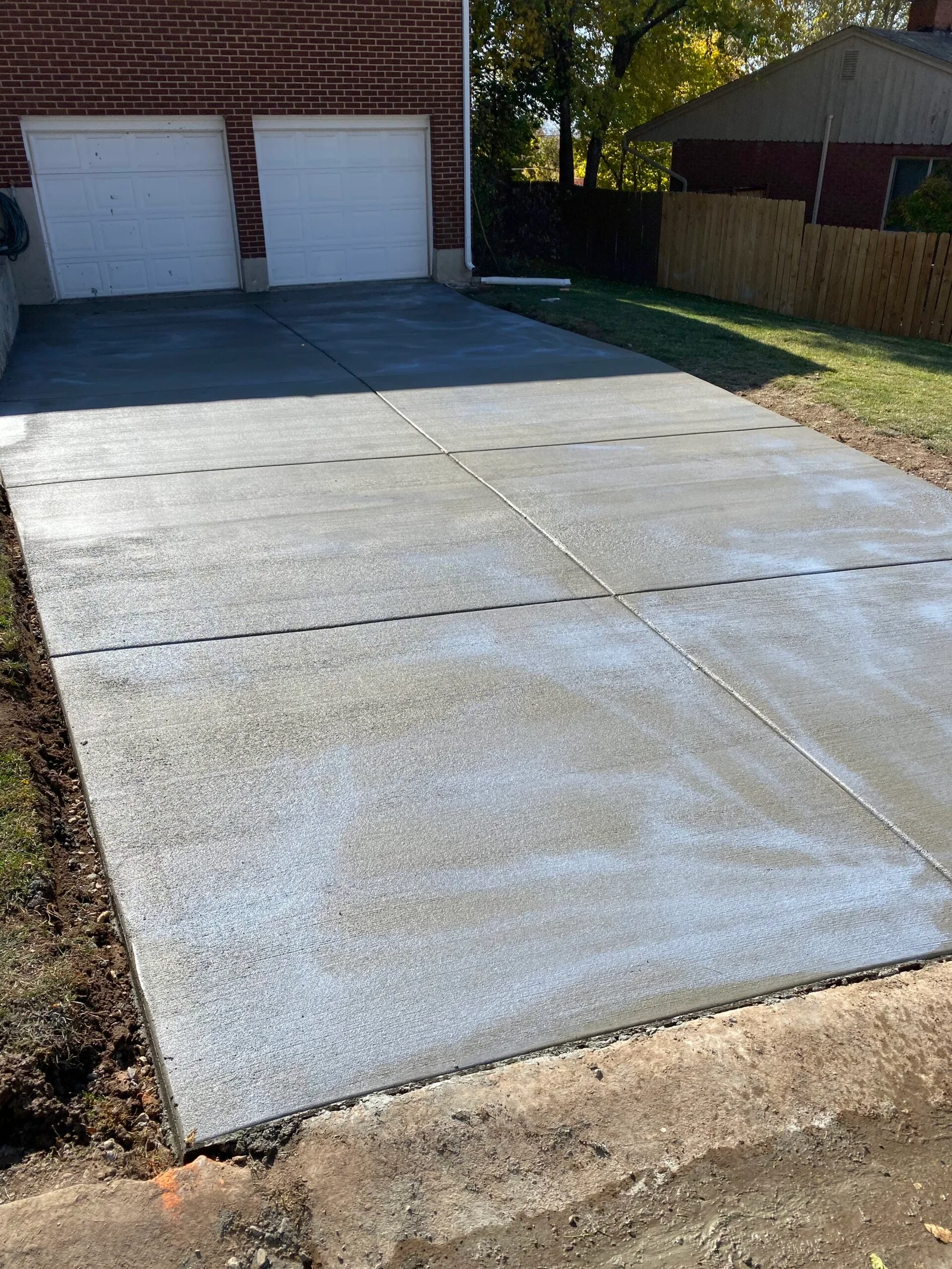 Professional concrete flatwork installation