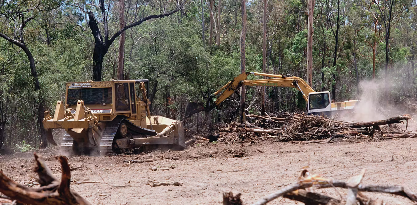 Cleared lot ready for construction