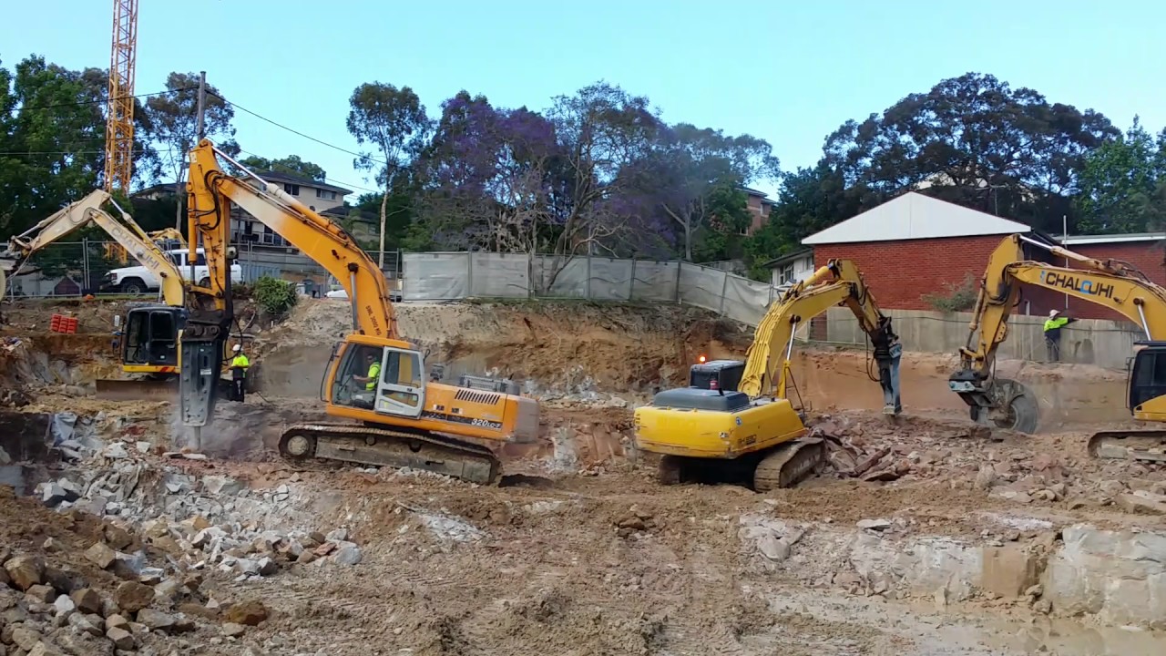 Excavation, grading and rock breaking services