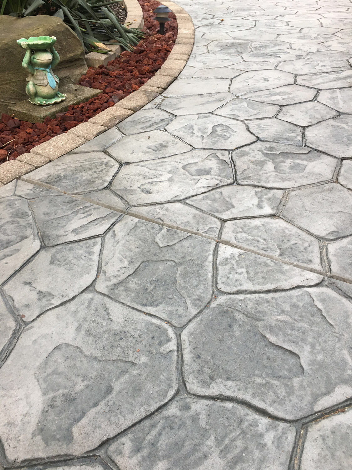 Stamped concrete pattern example