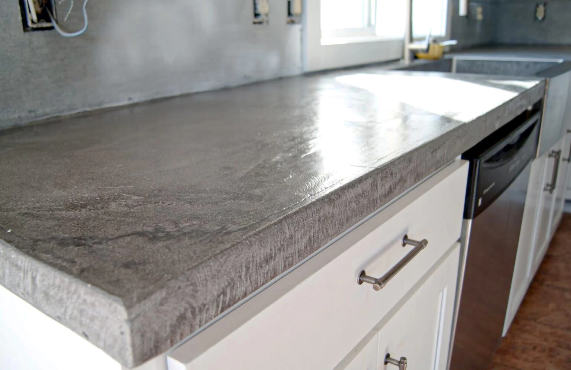 Custom concrete countertops